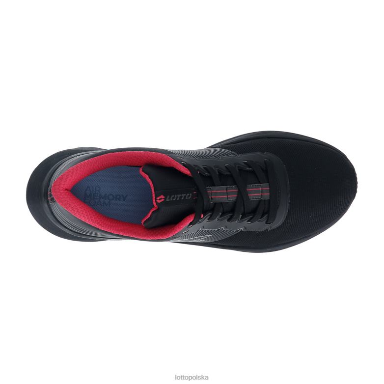 Lotto Polska Buty - Lotto kobieta cały czarny/grawitacyjny tytan/różowy glamour speedevo 700 ii w buty R4DBZ795