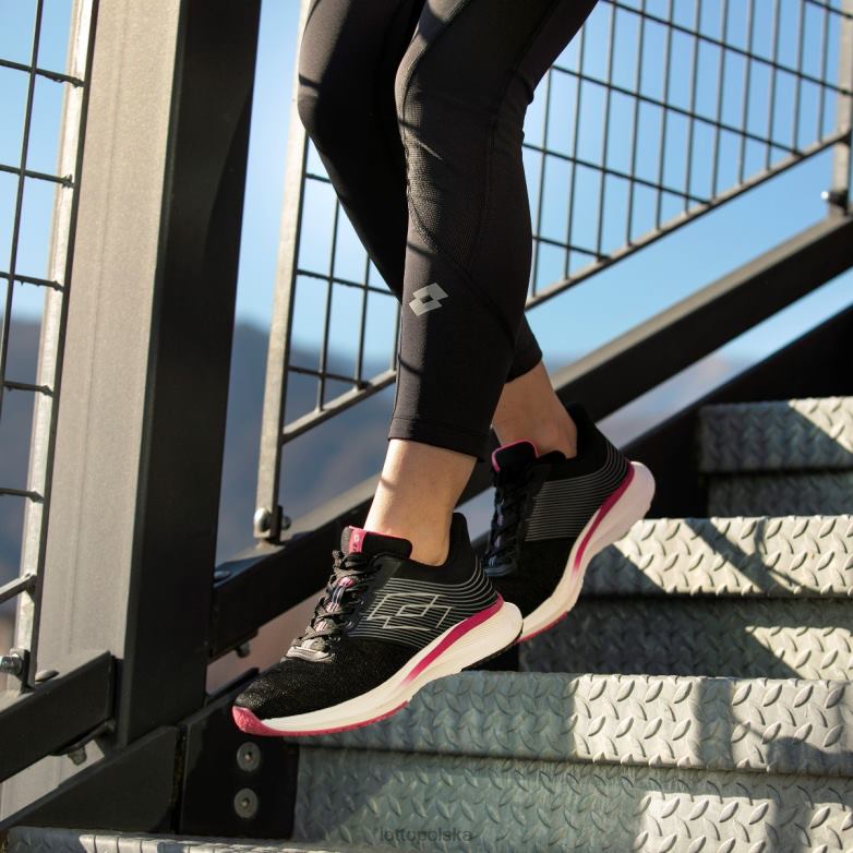 Lotto Polska Buty - Lotto kobieta cały czarny/grawitacyjny tytan speedevo 700 w buty R4DBZ792