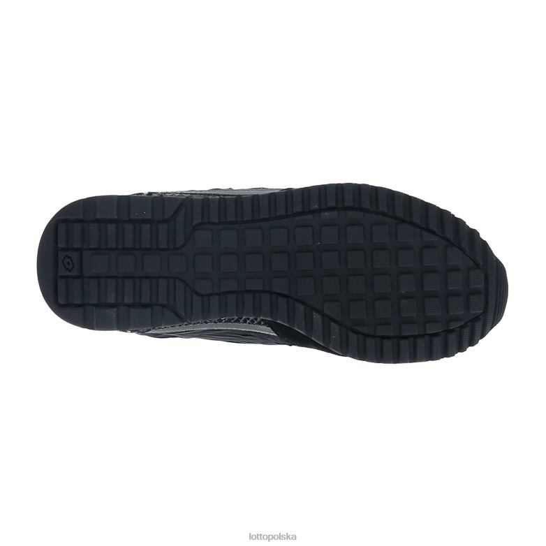 Lotto Polska Buty - Lotto kobieta cały czarny/grawitacyjny tytan klin w buty R4DBZ699