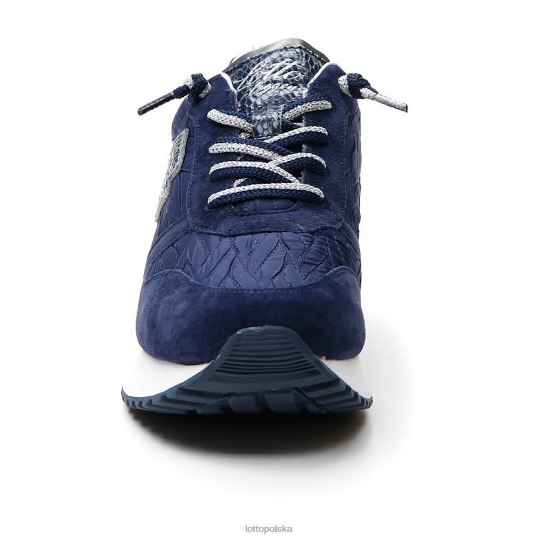Lotto Polska Buty - Lotto kobieta sukienka niebieska/grawitacyjna tytanowa klin w buty R4DBZ700