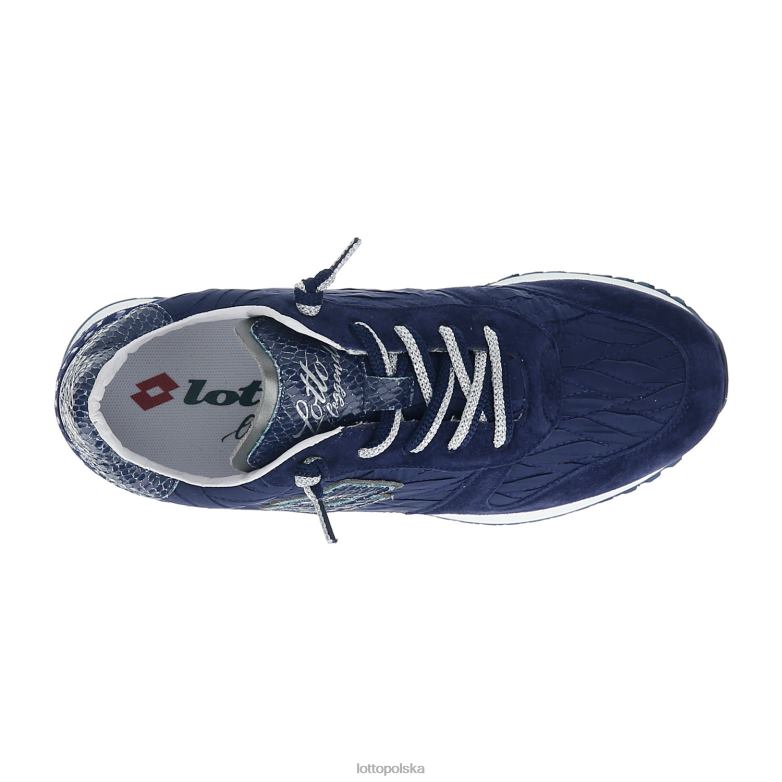 Lotto Polska Buty - Lotto kobieta sukienka niebieska/grawitacyjna tytanowa klin w buty R4DBZ700