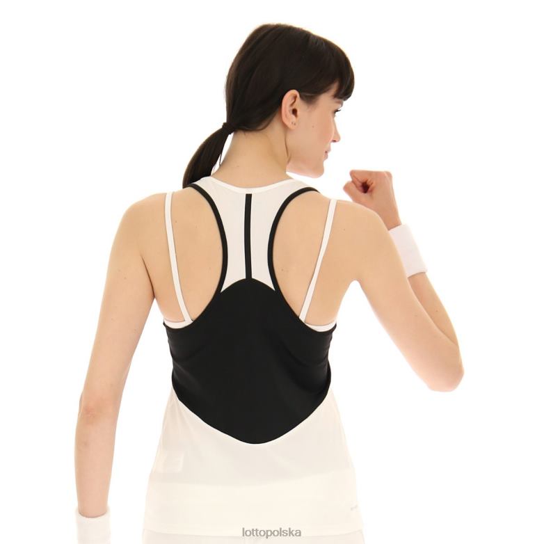 Lotto Polska - Lotto kobieta jasny biały/cały czarny góra ze zbiornikiem 1 strój R4DBZ985