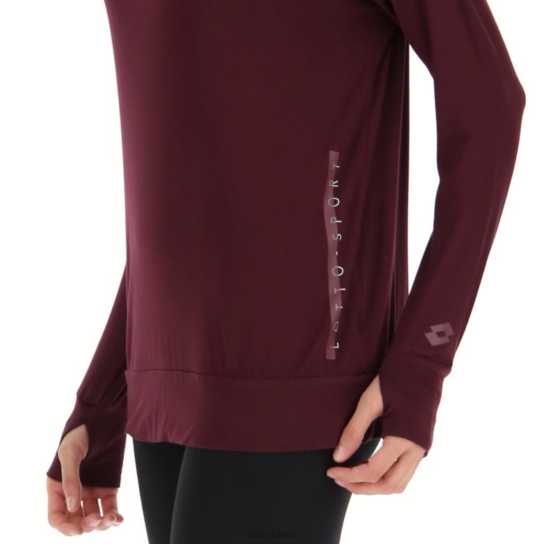 Lotto Polska - Lotto kobieta winnica dk czerwona dinamico w v tee ls vi strój R4DBZ899