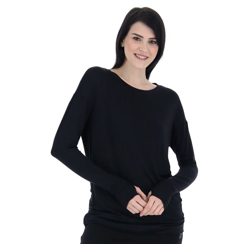 Lotto Polska - Lotto kobieta wszystko czarne dinamico w v tee ls vi strój R4DBZ898