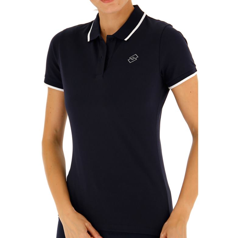 Lotto Polska - Lotto kobieta granatowy/jasnobiały polo classica w stc pq strój R4DBZ967