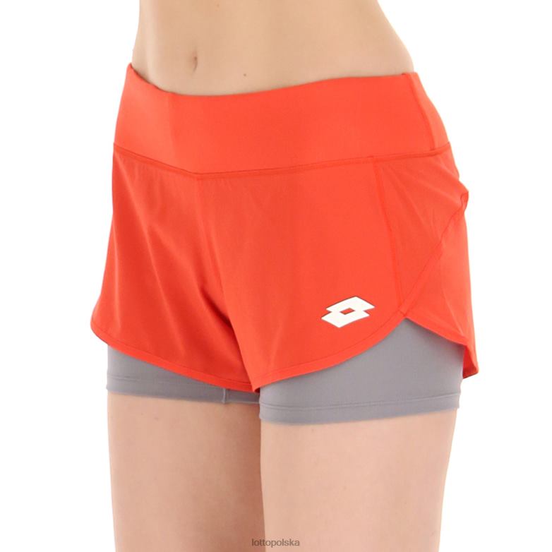 Lotto Polska - Lotto kobieta czerwony mak góra z krótkim strój R4DBZ1032