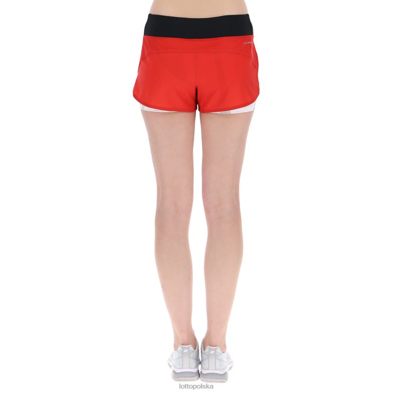 Lotto Polska - Lotto kobieta płomień czerwony pierwsza dziesiątka w iii short prt2 pl strój R4DBZ1027